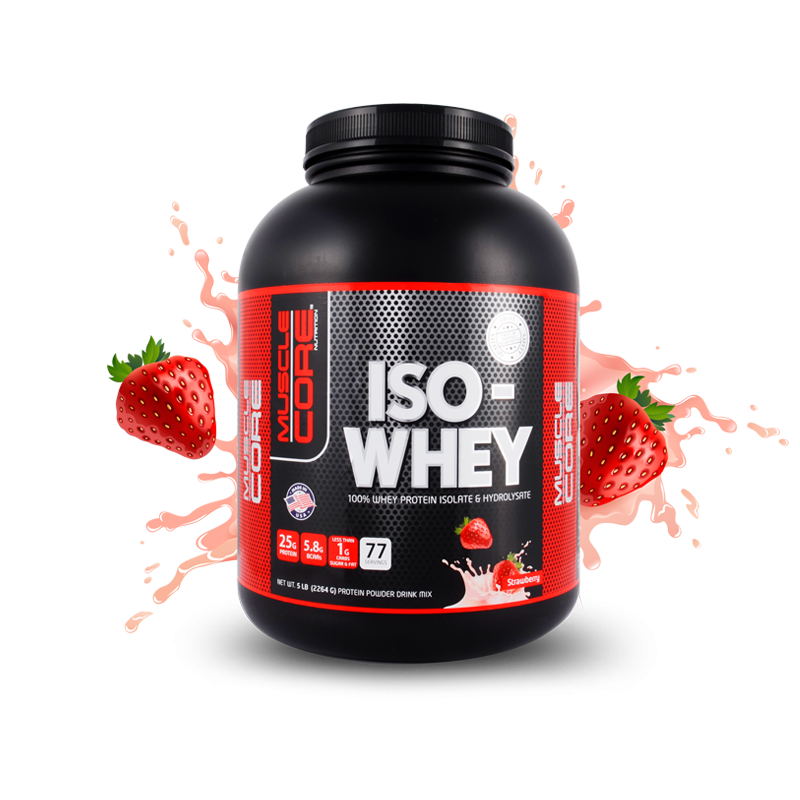 Muscle Core™ ISO-WHEY Strawberry, 77 Servings